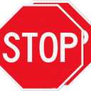 T&R (2 Pack) Large Stop Sign Street Road Sign 30 x 30 Inches. Engineer Grade Reflective Sheeting, Rust Free Aluminum, Weather Resistant, Waterproof, Fade Resistant, 2 Pre-drilled Holes
