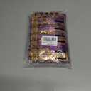 8Pcs Mardi Gras Outfit Accessories Set for Women Mardi Gras Costumes Tassel Sequins Fringe Skirt Beads Necklace Earrings Mask Fishnet Gloves Bracelet Purple