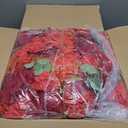 Artificial Flower Panels for Wall Backdrop 12Pack- 3D Floral Mat Silk Rose Hydrangea for Home Party Wedding Birthday Photo Background, Festival & Event Wall Dcor15 * 15 * 6.7inches, Dark Red
