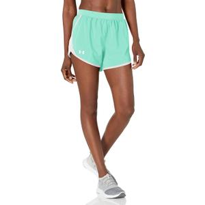 Under Armour Women's Fly by 2.0 Running Shorts (Large, (958) Green Breeze / / White)