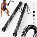 3 x Ropeless Battle Ropes for Home Gym-Portable Cordless Training Rope Fitness Equipment for Men & Women,Weighted Workout Ropes for HIIT,Versatile Exercise Equipment for Home and Travel(Black)