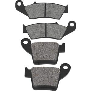 AHL Front & Rear Brake Pads Set for Honda CR125R / CR250R 2002-2007 (Semi-metallic)