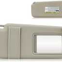 Sun Visor for 2007-2011 Toyota Camry Without Sunroof, Right Passenger Side Beige Sunvisor Replacement 74310-06750-E0