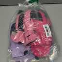 Newcotte 5 Pairs Winter Ski Mittens Kids Waterproof Warm Snow Gloves for Boys Girls Cold Weather Outdoor Activities (Purple, Green, Pink, Navy Blue, Rose Red, Black,5-8 Years)