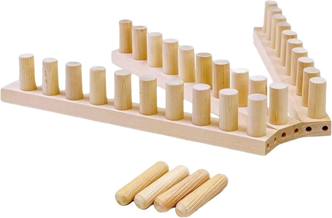 Badiman Chunky Yarn Blanket Loom, Beginner Friendly, Portable, Home Decor Sturdy Weaving Loom Adjustable Size Gift, A (A Total Length 46" (No Tools Needed))