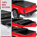 CAPSER Jeep Gladiator 5FT Soft Tri-fold Tonneau Cover Compatible with 2020-2025 Jeep Gladiator Fleetside 5FT 60.3Inch Truck Bed