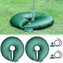 HIRALIY 15 Gallon Tree Watering Bag, 2 Pack Watering Ring, Slow Release 1-7 Days, Deep Root & Automatic Drip Irrigation System, for Multi-Trunk Newly Planted Small Trees and Shrubs