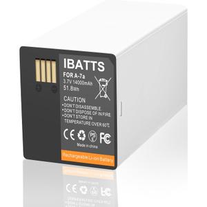 IBATTS 14000mAh Replacement Battery for Arlo Pro 4 XL/Ultra 2 XL/Pro 3 Floodlight/Go 2 LTE Camera,A-7a Battery for Arlo Security Camera VMA5420