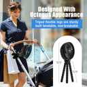 FRIZCOL 20000mAh 8 Inch Portable Clip On Fan,Battery Operated Golf Cart Fan with Lights, USB Fans Small Desk Fans Personal Quiet Fans for Office Stroller Bedroom and Camping