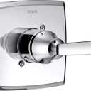 Delta Faucet Ashlyn 14 Series Single-Function Chrome Shower Valve Trim Kit, Shower Handle, Delta Shower Trim Kit, Chrome T14064 (Valve Not Included)