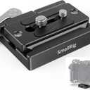 SMALLRIG Universal Quick Release Mount Plate Kit for Arca-Type, Built in Clamp and Plate, with 1/4''-20 & 3/8''-16 Threaded Holes- 2144B