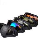 Motorcycle Goggles - Set of 5 - Dirt Bike ATV Motocross Anti-UV 400 Tactical Military Goggles for Men Women Kids Youth Adult