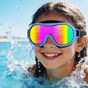 Aegend Swim goggles for Kids 5-15, Anti-Fog Anti-UV Wide Vision Waterproof, No leak Swimming goggles for Boys Girls, Blue 