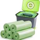 Small Trash Bags 1.2 Gallon - 120 Counts Bathroom Trash Bags Mini 5L Garbage Bags Biodegradable Food Waste Bags Compost Strong Bin Liner Recycle Rubbish Bag for Home Kitchen Office Pet, Green