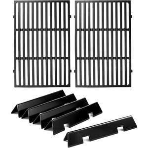 Spirit E-310 Grill Replacement Parts 7636 Flavorizer Bars 7638 Grill Grates for Weber Spirit I and Spirit II Grill Parts E-310 E-315 E-330 S-310 300 Series Parts II E310 GS4 Grill Parts Flavor Bars