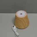 WILIT Wireless Bottle Lamp Shades for Table Lamps, 3 Level Brightness Bar Lights for Home Bar, Rechargeable Cordless Lamp for Bedroom Bar&Restaurant, Modern Wine Bottle Light, Gifts for Women (1pc-Natural Wood Grain)