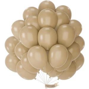PartyWoo Light Brown Balloons 100 pcs 12 Inch Nude Neutral Boho Tan Fall Latex Helium Balloons for Wedding Graduation Birthday Boy Baby Shower Cowgirl Jungle Theme Party Decorations Brown-F56
