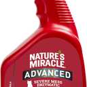 Nature's Miracle Advanced Cat Stain and Odor Eliminator Spray, Severe Mess Enzymatic Formula For Tough Pet Messes, 32 oz