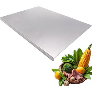 Stainless Steel Cutting Boards for The Kitchen, Suitable for Meat, Fruits, Vegetables, Bread, and Baking Large-sized Cutting Boards (23.6x15.7 in)