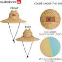 Quiksilver Men's Wide Brim Outdoor Lifeguard Straw Sun Hat