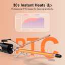 1/2 Inch Curling Iron for Short Hair, Half Inch Skinny Curling Wand for Pixie Cuts & Bangs, Ceramic Thin Hair Curler with Small Barrel for Tight Ringlets, Travel Dual Voltage (360F-480F)