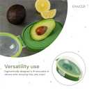 Avocado Keeper - Plastic Avocado Keeper Storage Container - Reusable Avocado Holder Organizer for Fridge - Fruit & Avocado Container to Keep Fresh, 2 Pcs