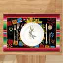 Linen Hispanic Heritage Month Placemats Set of 4 Latino Heritage Month Table Mats National 22 Spanish Speaking Countries Latino Heritage Month Decorations and Supplies for School Classroom Office