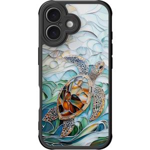 DEENAKIN for iPhone 16 Plus Case Cute,Aesthetic Floral Hard Shell Cover | Compatible with Magsafe,Trendy Unique Cool Retro Western Coquette Protective Slim Phone Cover for Women Girls