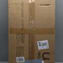 WOA WOA 3 Step Ladder, Folding Step Stool with Wide Pedals, Compact Stepping Stool for Kitchen, Sturdy Steel Ladders with Anti-Slip Feet, Supports up to 330 lbs - White