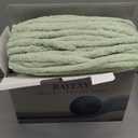 Chunky Chenille Yarn for Hand Knitting 8 Jumbo Pack Jumbo Chunky Yarn for Hand Soft Blanket Knitting, Bulky Thick Fluffy Yarn for Crocheting (Sage Green)