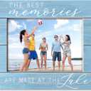 Lake Picture Frame 5x7, Gifts for Lakes Lovers, Lakes House Decor for the Home, the Best Memories Are Made at the Lake Picture Photo Frames for Tabletop Desk Decor
