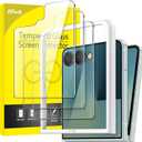 JETech Front Screen Protector for Samsung Galaxy Z Flip 7 2025, Tempered Glass Film with Easy Installation Tool, Case-Friendly, HD Clear, 3-Pack