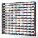 Suzile 1/64 Diecast Acrylic Display Case Car Wall Case for 108 Slots