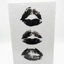 Stylish Black Lips Print for Wall Art Decor - Ideal for Powder Rooms, Dorm Rooms and Bedrooms, Preppy Black Lips Wall Poster for Women with Trendy and Stylish Designs, 23.5 x 15.5