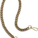 Errienpin DIY Chunky Purse Chain Handles- Short Strap Replacement for Handbag/Shoulder Bags, 23 Inches Long(Brass) (Bronze)