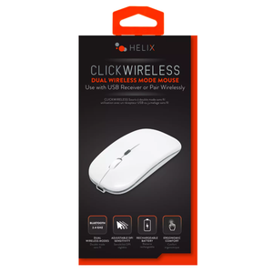 EMERGE DUAL WIRELESS MODE MOUSE WHITE