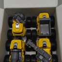 Construction Truck Toys - 4 Pack Excavator, Mixer, Crane, Dump Trucks Push and Go Friction Powered Cars Monster Trucks Vehicles Playset Kids Birthday Party Favors Gifts for 3+ Year Old Boys Girls