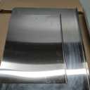 2PCS Large Stainless Steel Cutting Boards with Lip, Kneading Cutting Board Mats, Metal Cutting Board for Meat, Fruits, Vegetables, Bread, Baking, Non Adhesive (19.75" x 15.75", 15.75" x 11.5")