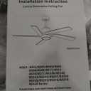 WINGBO 64 Inch DC Ceiling Fan with Lights and Remote Control, 5 Reversible Carved Wood Blades, 6-Speed Noiseless DC Motor, Modern Ceiling Fan in Matte Black Finish with Walnut Blades, ETL Listed