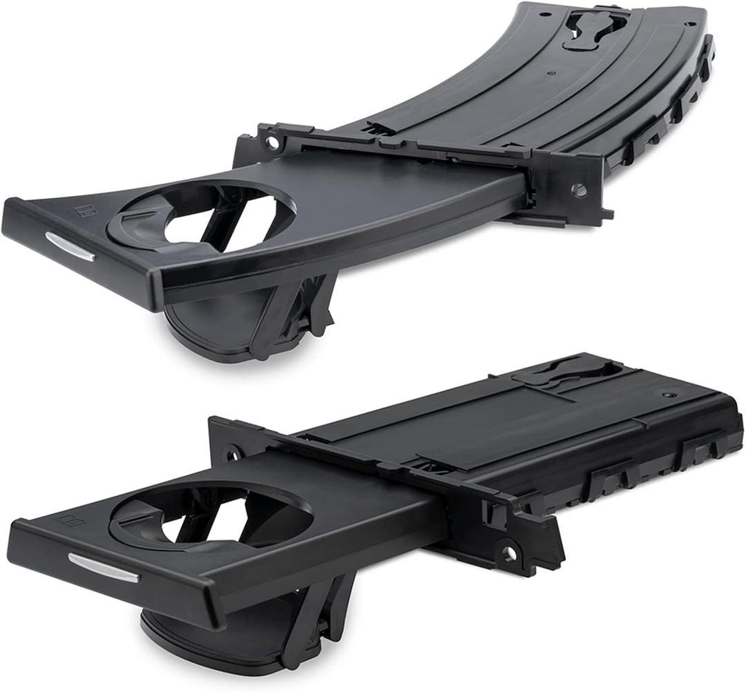 WEILEITE Replacement Cup Holder Compatible with BMW 3 Series E90 E92 328i E93 E91 335i 330i 325i 325xi 328xi 323i 330xi 335xi 335is 335d 2006-2013 Replace 51459173463 51459173469 (Left Driver and Right Passenger Side, Black)