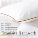 Down Comforter King Size All Season Medium Weight Fluffy White Duvet Insert, Warm Feather Bedding, Soft 100% Cotton Cover, 90x106 Inch