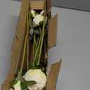 Silk Flower Peony Bouquets - 2 Pack Artificial Peonies with Stems Vintage Look Real Peonies Flowers for DIY Crafts Flower Arrangements Wedding Centerpiece Table Decor - Champagne