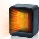 Small Electric Space Heater, Portable Energy Efficient Space Heaters for Home Bedroom Office Indoor Use,Overheating Protection,500W Fast Heating Room Heater (Black)