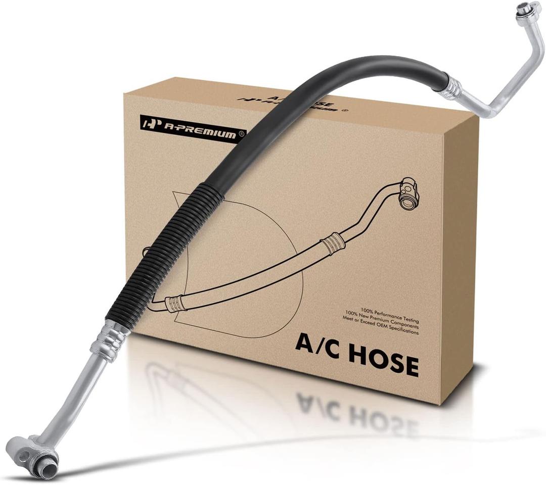 A-Premium A/C Suction Line Hose Assembly Compatible with Chevrolet, GMC Models - Silverado Sierra 2500 HD 3500 Classic, 6.6L, Compressor to Evap