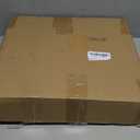 Decorative File Box 14 x 12 x 11 in Wicker Seagrass File Basket Organizer for Letter Size Hand Woven Hanging Filing Cabinet with Lid for Document Folder Home Office Decor, Water Hyacinth, Tricolor