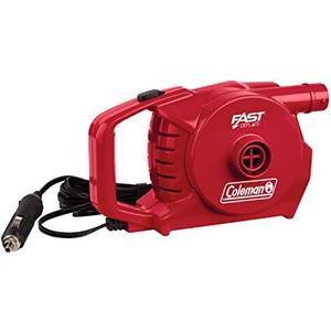 Coleman QuickPump Air Pump for Air Beds & Inflatables, Portable Air Pump with Fast Inflation or Deflation, Battery-Powered/Rechargeable/12-Volt/120-Volt Power Options