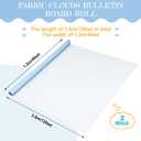 Kolldenn 2 Rolls Blue Grid Fabric Bulletin Board Paper Roll 4 x 12 ft Extra Large Non Woven Waterproof Roll Fade Resistant for DIY Craft Drawing Painting Classroom Decor(Blue Grid Style)