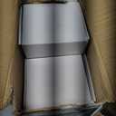 Passage Door Lever, 10 Pack Matte Black Interior Door Handles for Hallway and Closet, Heavy Duty Square Interior Keyless Door Handles Non-Locking Door Knobs for Right & Left Side Door