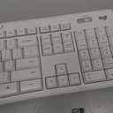 Logitech MK295 Wireless Mouse & Keyboard Combo with SilentTouch Technology, Full Numpad, Advanced Optical Tracking, Lag-Free Wireless, 90% Less Noise - Off White