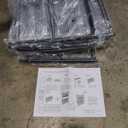 MWQ 3 Tier Stackable Shoe Rack, 32.5" Wide All Metal Free Standing Shoe Storage Organizer for Entryway, Closet, Black